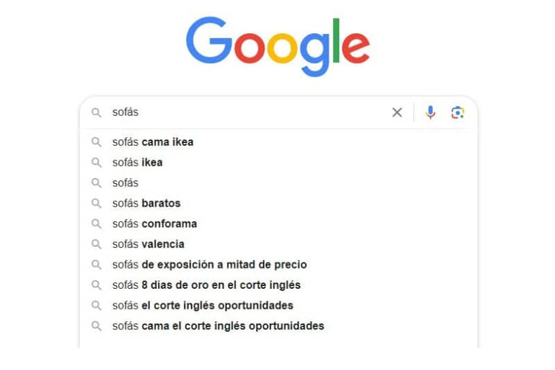 búsqueda en google